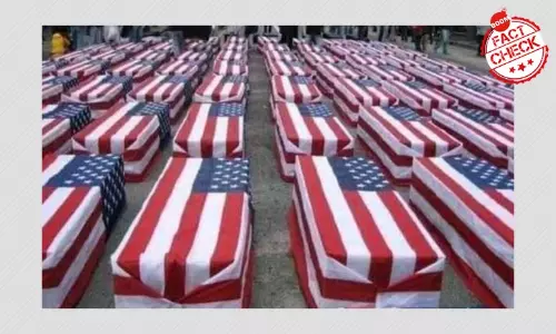 ২০০৬র যুদ্ধ বিরোধী প্রতিবাদে কফিনের ছবিকে ইরানের মিসাইল হামলা বলা হচ্ছে