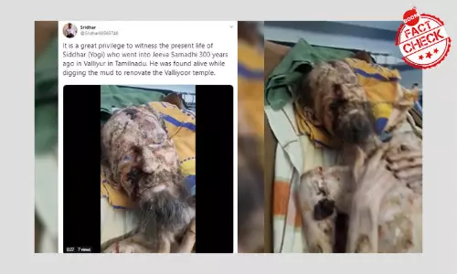 ৩০০ বছর আগের ধ্যানস্থ যোগীকে জীবিত পাওয়া গেল? একটি তথ্য যাচাই ৩০০ বছর আগের ধ্যানস্থ যোগীকে জীবিত পাওয়া গেল? একটি তথ্য যাচাই