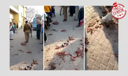 মন্দিরে মাংস ছোঁড়া নিয়ে সাম্প্রদায়িক গুজব নস্যাৎ করলো ইউপি পুলিশ মন্দিরে মাংস ছোঁড়া নিয়ে সাম্প্রদায়িক গুজব নস্যাৎ করলো ইউপি পুলিশ