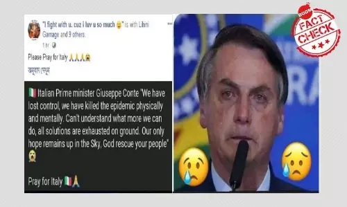 ব্রাজিলের রাষ্ট্রপতির কান্নার ছবিকে করোনাভাইরাস-বিধ্বস্ত ইতালির রাষ্ট্রপতি বলে চালানো হল ব্রাজিলের রাষ্ট্রপতির কান্নার ছবিকে করোনাভাইরাস-বিধ্বস্ত ইতালির রাষ্ট্রপতি বলে চালানো হল