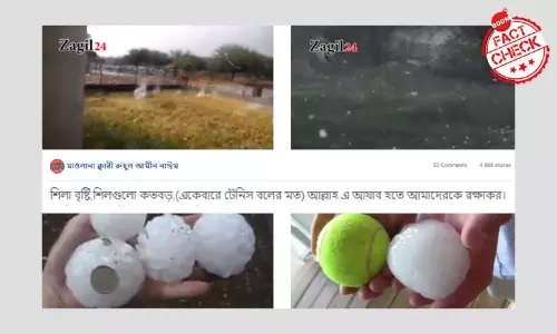 স্পেনে তীব্র শিলাবৃষ্টির পুরনো ভিডিওকে করোনাভাইরাস বিধ্বস্ত ইতালিতে অভিশাপের ঘটনা বলা হচ্ছে স্পেনে তীব্র শিলাবৃষ্টির পুরনো ভিডিওকে করোনাভাইরাস বিধ্বস্ত ইতালিতে অভিশাপের ঘটনা বলা হচ্ছে
