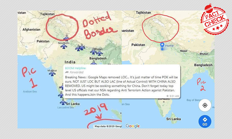 গুগল ম্যাপ কি ভারত-পাক নিয়ন্ত্রণ রেখা তুলে নিল? একটি তথ্য যাচাই গুগল ম্যাপ কি ভারত-পাক নিয়ন্ত্রণ রেখা তুলে নিল? একটি তথ্য যাচাই