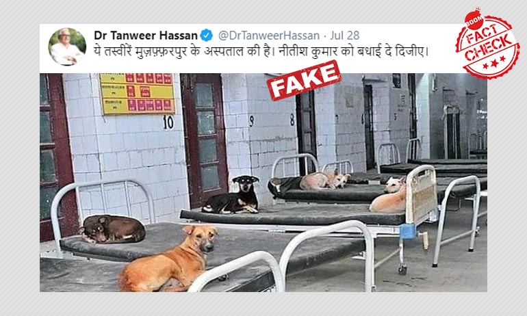 ২০১৭ সালে বিহারে হাসপাতালের বেডে কুকুর শোয়ার ছবি সাম্প্রতিক বলে ভাইরাল ২০১৭ সালে বিহারে হাসপাতালের বেডে কুকুর শোয়ার ছবি সাম্প্রতিক বলে ভাইরাল