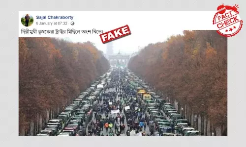 Germany-তে Tractor Rally ছবি ভারতে Farmers Protest বলে ভাইরাল Germany-তে Tractor Rally ছবি ভারতে Farmers Protest বলে ভাইরাল