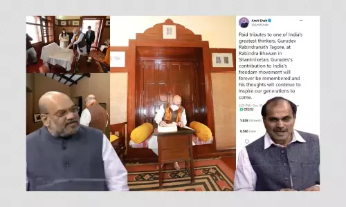 Amit Shah রবীন্দ্রনাথের চেয়ারে বসেন? অধীর চৌধুরীর মিথ্যে দাবি Amit Shah রবীন্দ্রনাথের চেয়ারে বসেন? অধীর চৌধুরীর মিথ্যে দাবি