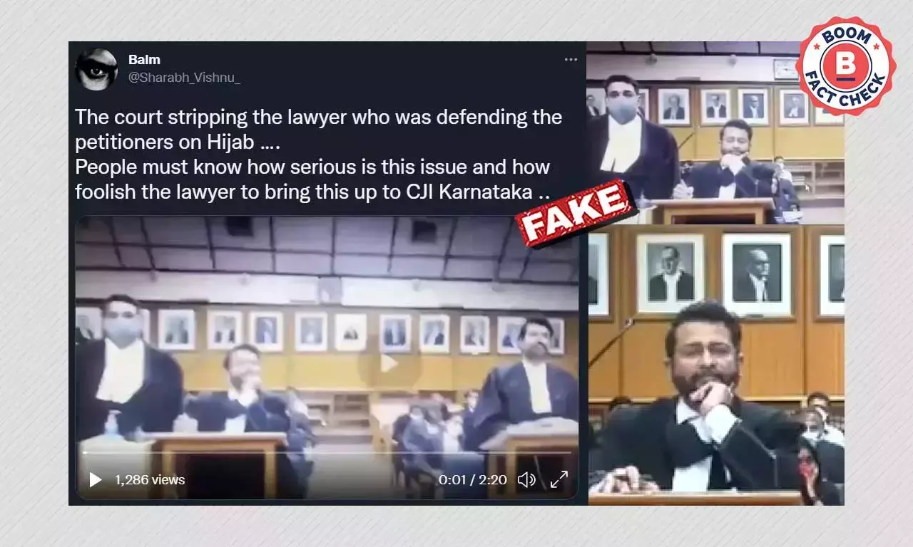 প্রধান বিচারপতির আইনজীবীকে ভর্ৎসনার ভিডিওটি হিজাব মামলার নয়