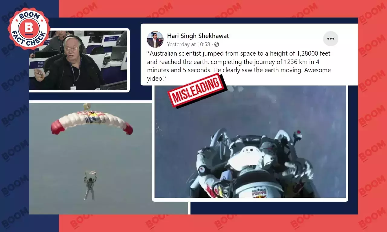 ভিডিওটি কি অস্ট্রেলিয়ার বিজ্ঞানীর মহাশূন্য থেকে পৃথিবীর দিকে ঝাঁপ দেওয়া? ভিডিওটি কি অস্ট্রেলিয়ার বিজ্ঞানীর মহাশূন্য থেকে পৃথিবীর দিকে ঝাঁপ দেওয়া?