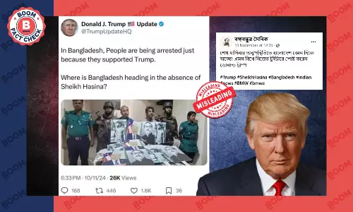 না, ভাইরাল ছবিতে ডোনাল্ড ট্রাম্পের করা কোনও পোস্ট দেখতে পাওয়া যায় না না, ভাইরাল ছবিতে ডোনাল্ড ট্রাম্পের করা কোনও পোস্ট দেখতে পাওয়া যায় না