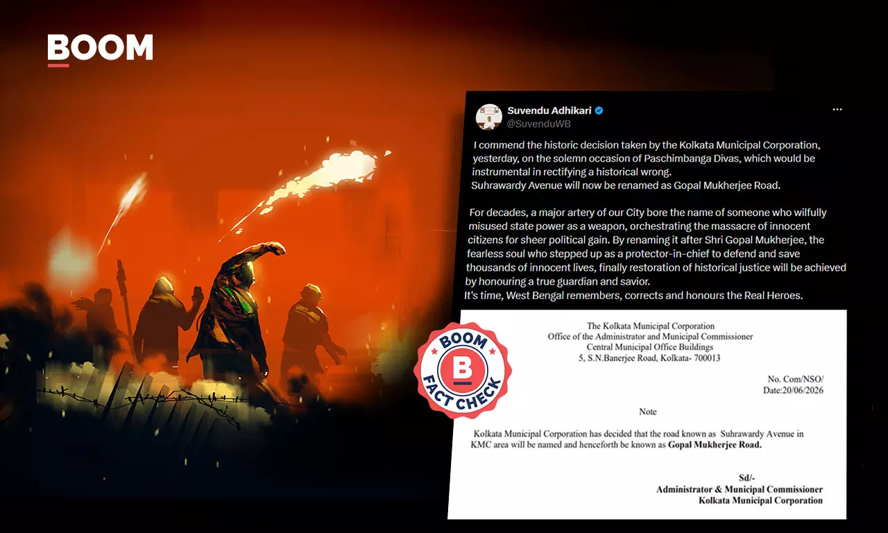 কলকাতার সুরাবর্দী অ্যাভিনিউ, কার নামে হয়েছিল রাস্তার নামকরণ?